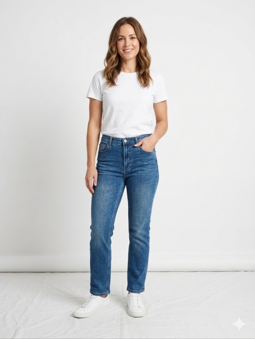Reformation Jeans Womens Destin Wash Straight Slim Leg High Waist Ankle Size 27
